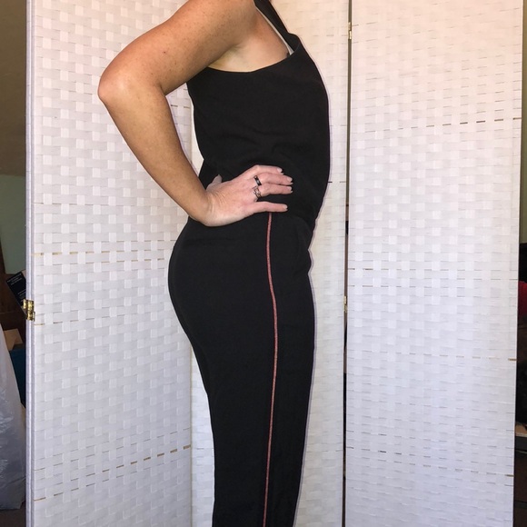 Armani Exchange tuxedo jumpsuit NWT Sz 6 - Picture 5 of 8